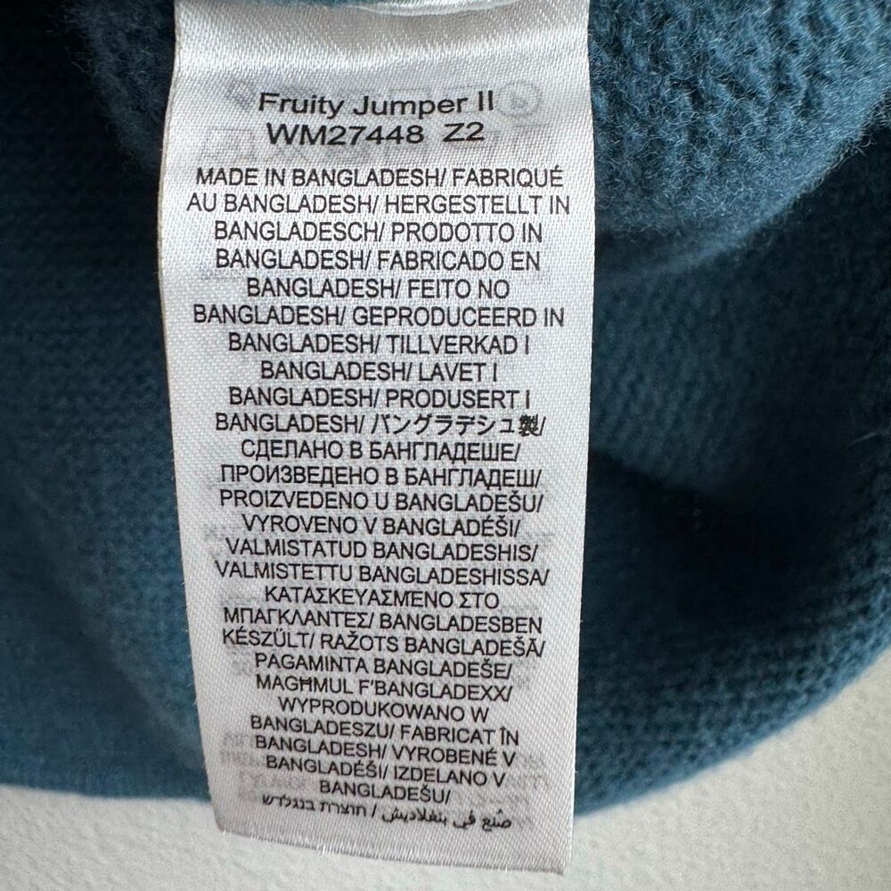 Seasalt Cornwall Fruity Jumper II Teal Blue Merino Wool Knit Sweater US 4 UK 8 - Picture 6 of 9